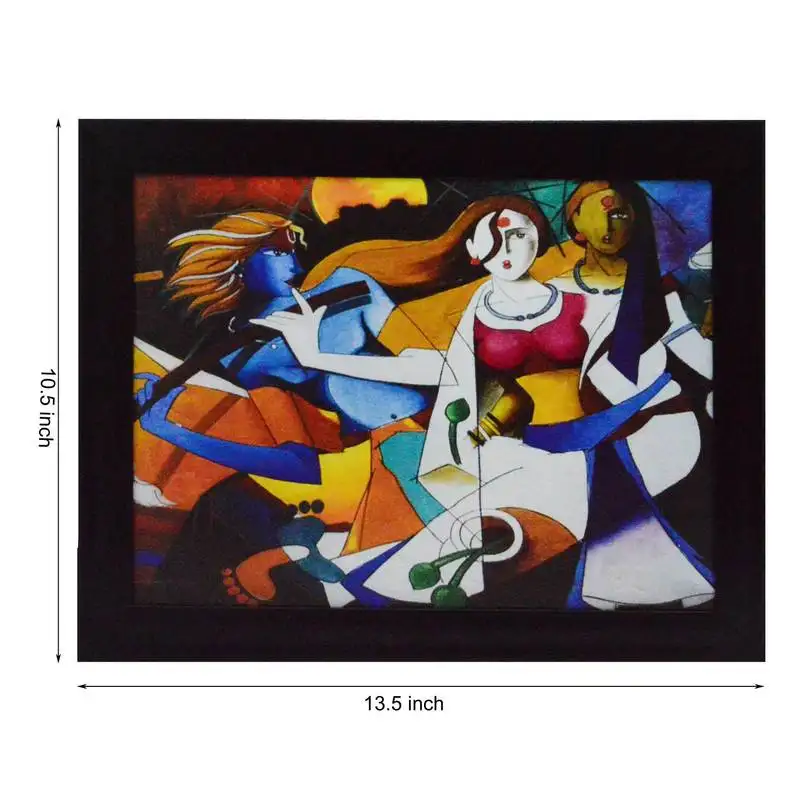 Abstract figures design satin matt texture uv art painting