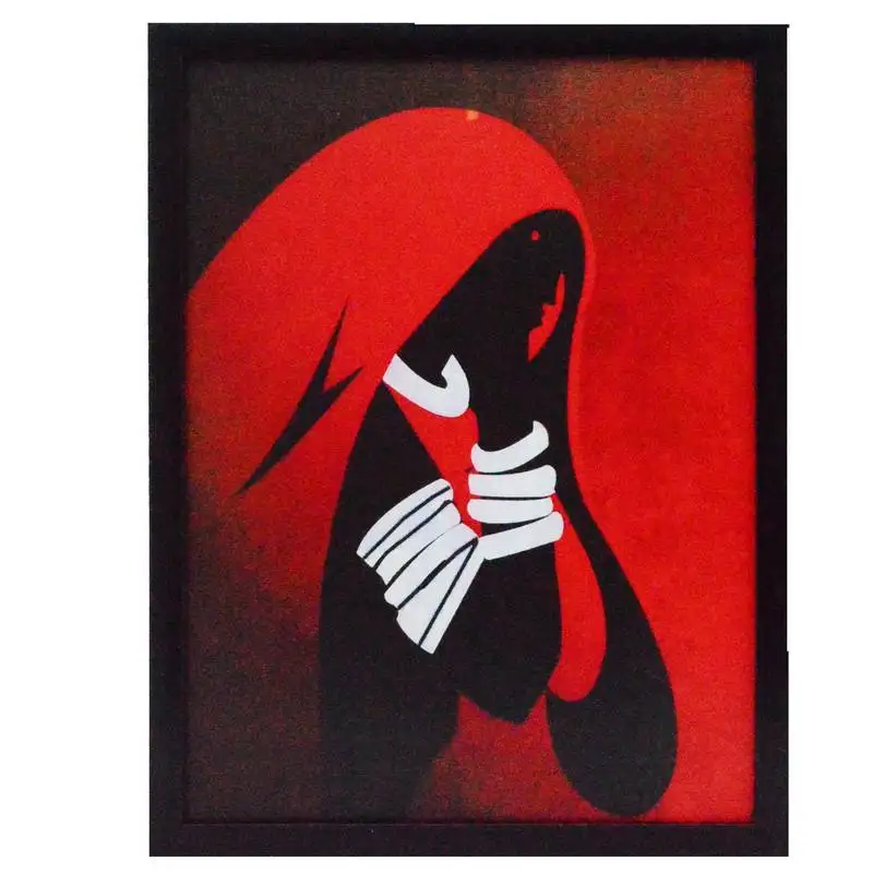 Abstract figure design satin matt texture uv art painting