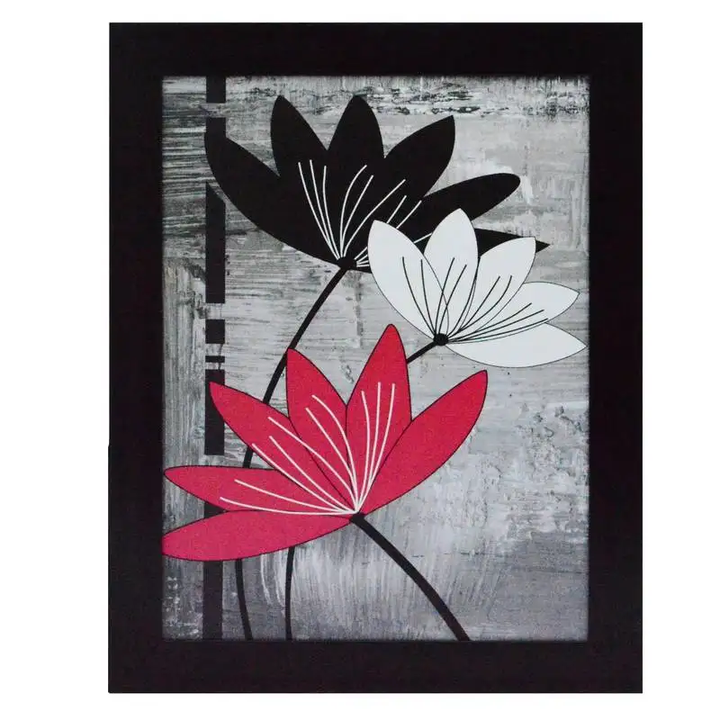 Flowers design satin matt texture uv art painting