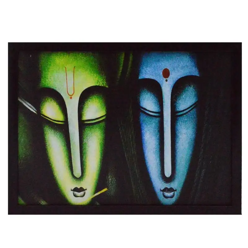 Abstract lady figures satin matt texture uv art painting