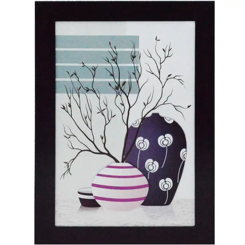 Abstract pot satin matt texture uv art painting