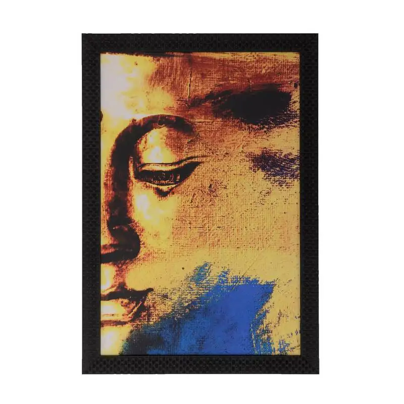 Abstract buddha satin matt texture uv art painting