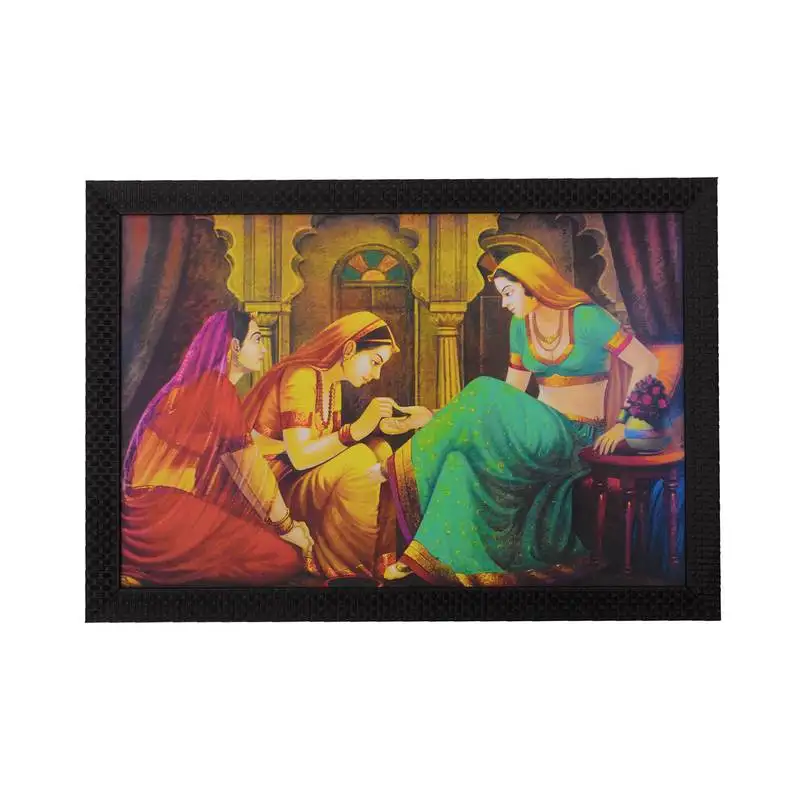 Lady make-up scene satin matt texture uv art painting