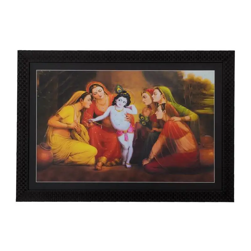 Yasoda nandan satin matt texture uv art painting