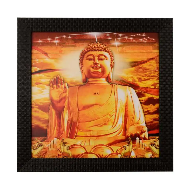 Blessing buddha satin matt texture uv art painting