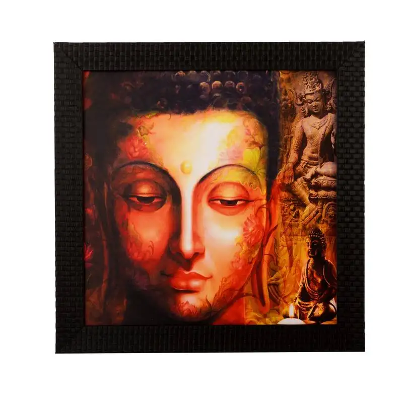 Peaceful buddha satin matt texture uv art painting