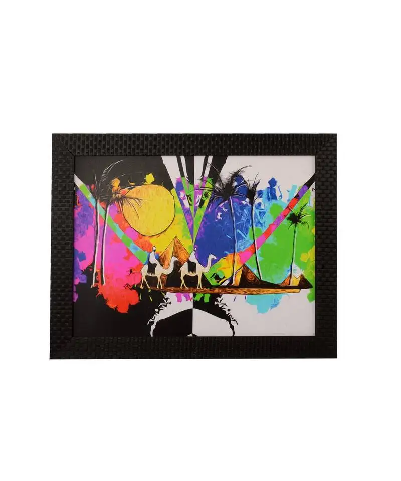 Colorful deser view satin matt texture uv art painting