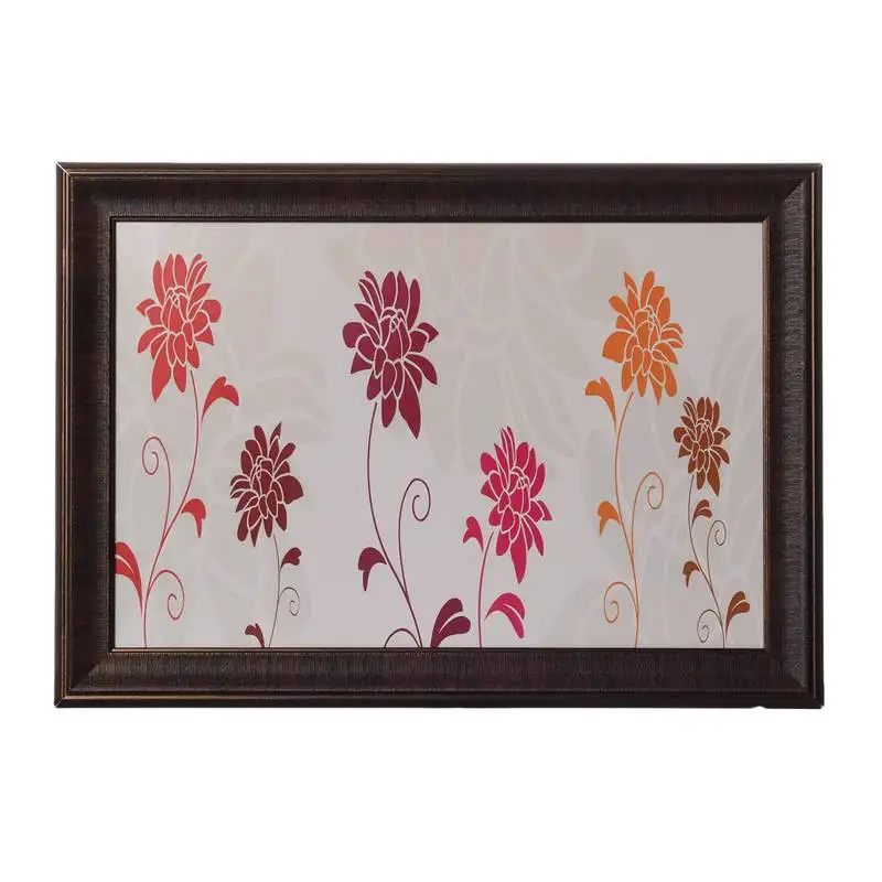 Botanical flowers satin matt texture uv art painting