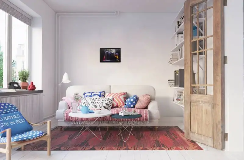 Colorful water fall satin matt texture uv art painting