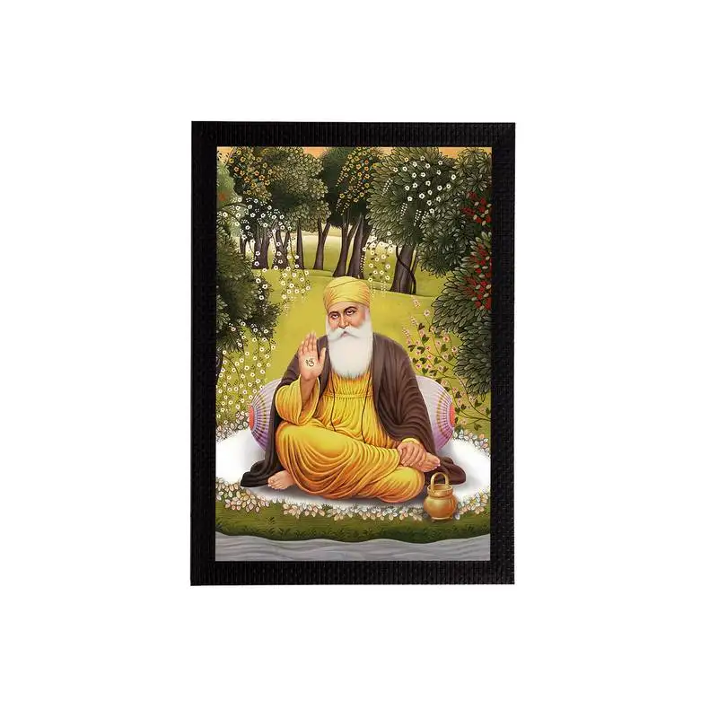 Ecraftindia gurunanak sahib satin matt texture uv art painting