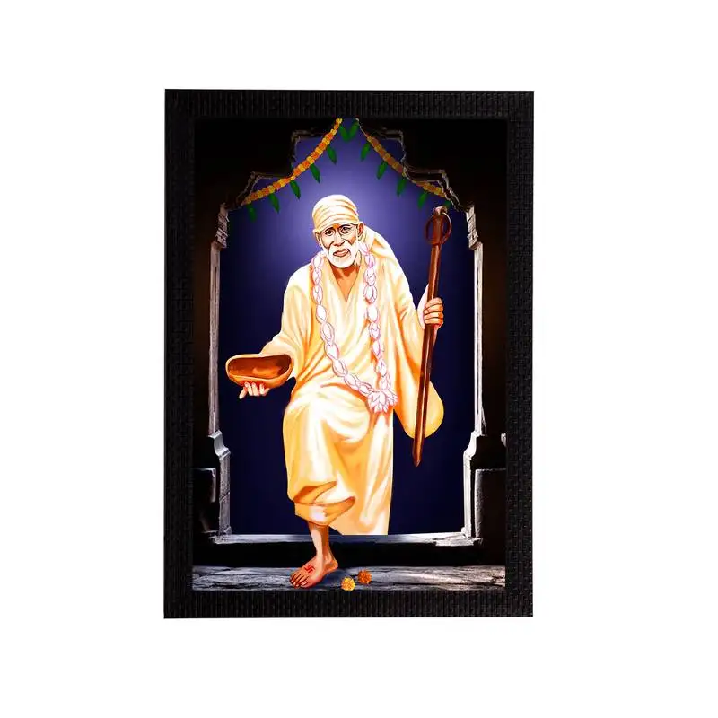 Ecraftindia sai baba satin matt texture uv art painting