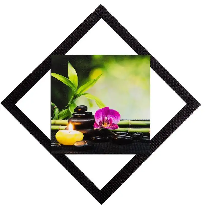 Stone & flower satin matt texture uv art painting