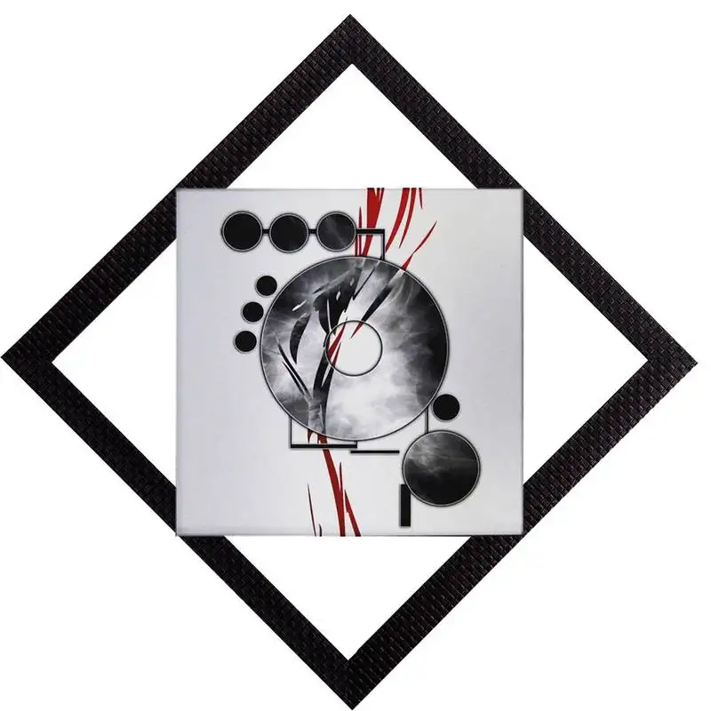 Black & grey satin matt texture uv art painting