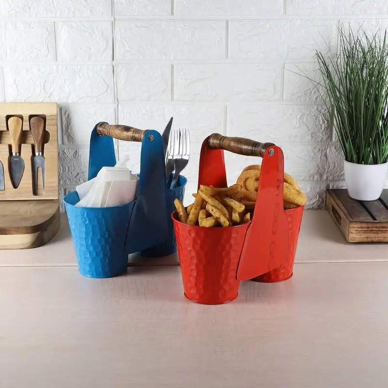Set of 2 bucket snacks platter