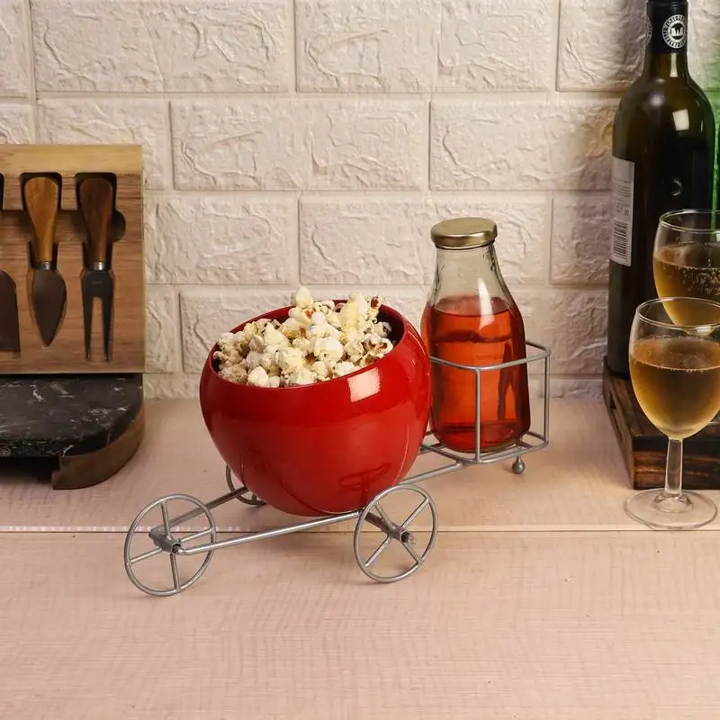 Set of 3 popcorn & drink platter
