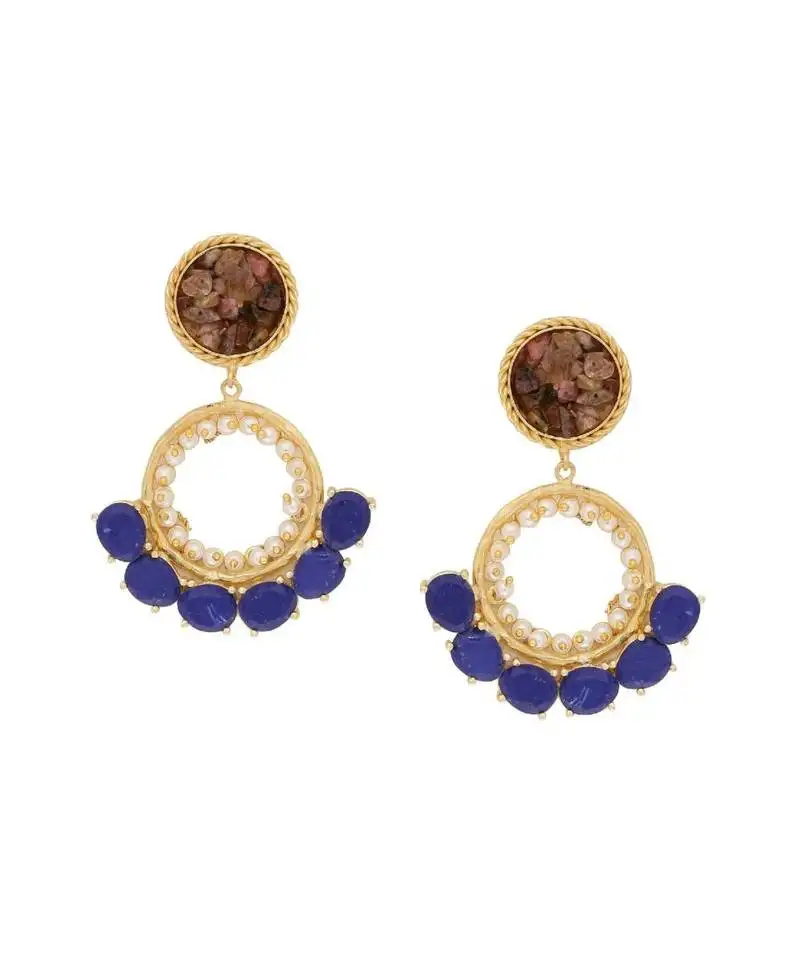 Admiral beaded panache earrings