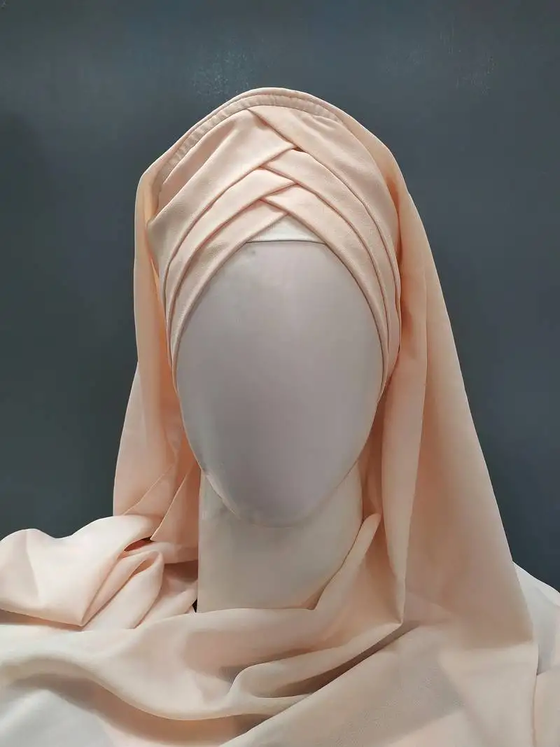 Hijab world 3 layers turban style hijab