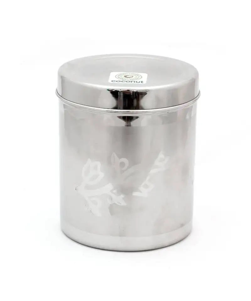 Floral deep dabba::Container::Storage::Utility box - pack of 1 - capacity 750ml - diameter - 11.5 cm