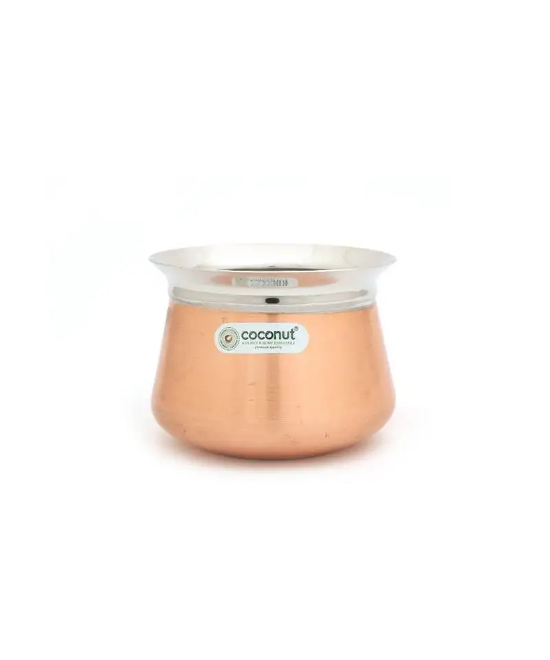 Coconut stainless steel gala fc copper handi::Cookware (without handle & lid) - 1 unit - capacity -600ml
