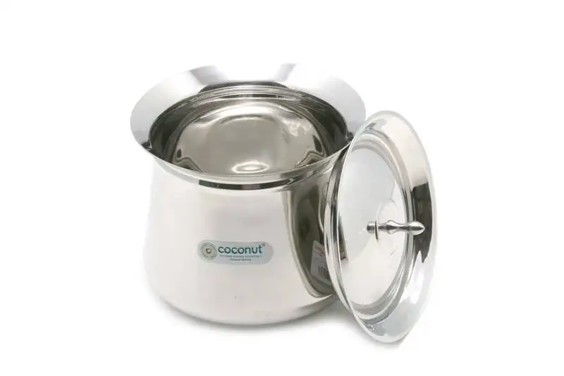 Coconut stainless steel - cookware :: eureka handi with lid-1 unit - capacity - 1400 ml