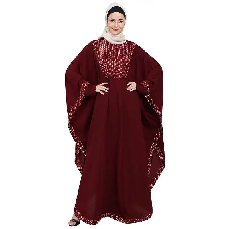 Indo classic kaftan- maroon