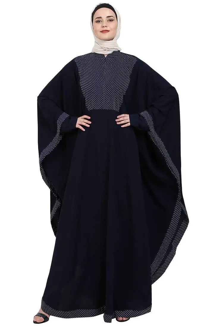 Indo classic kaftan- navy blue