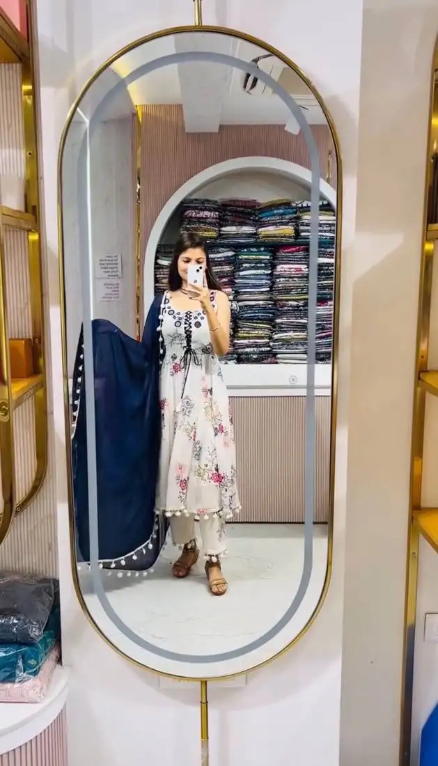 Women's ethnic anarkali gown stitched