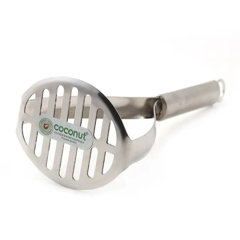 Coconut stainless steel hand masher ::Dal masher daimeter -(25-cm ::10 inches)