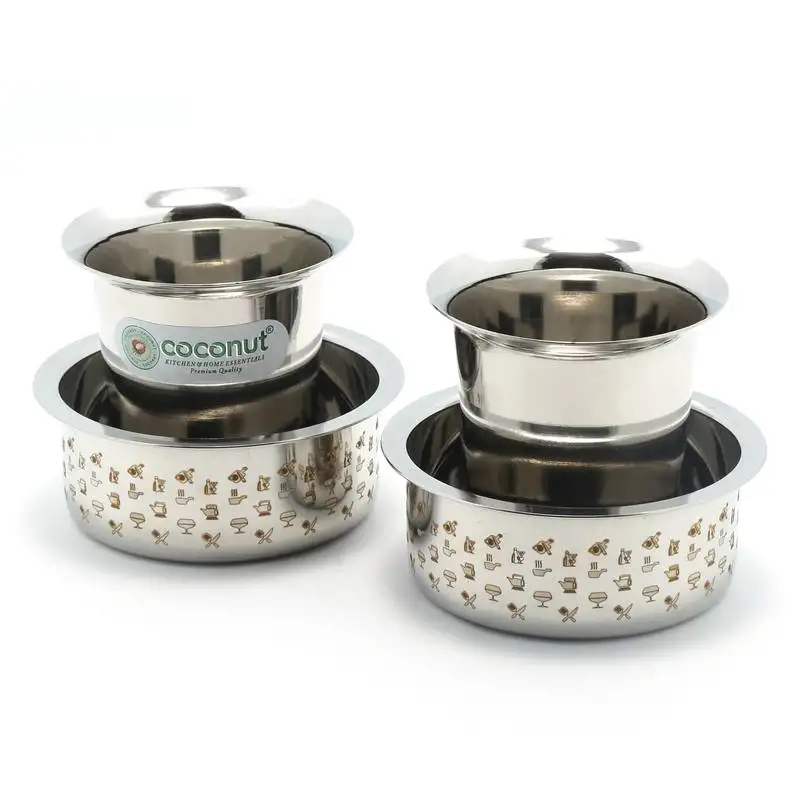 Coconut kumbakonam dabara set pack of 2 , capacity -150ml each glass