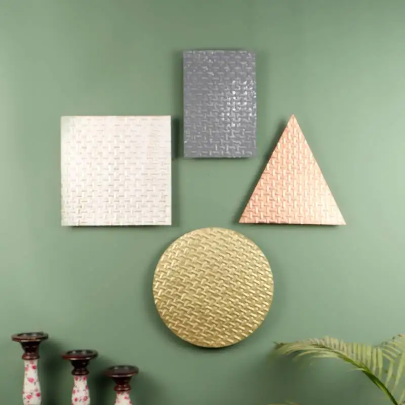 Set of 4 shapes wall decor