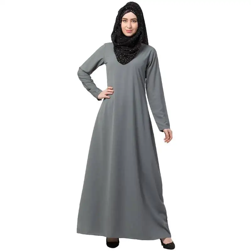 A-line inner abaya - grey