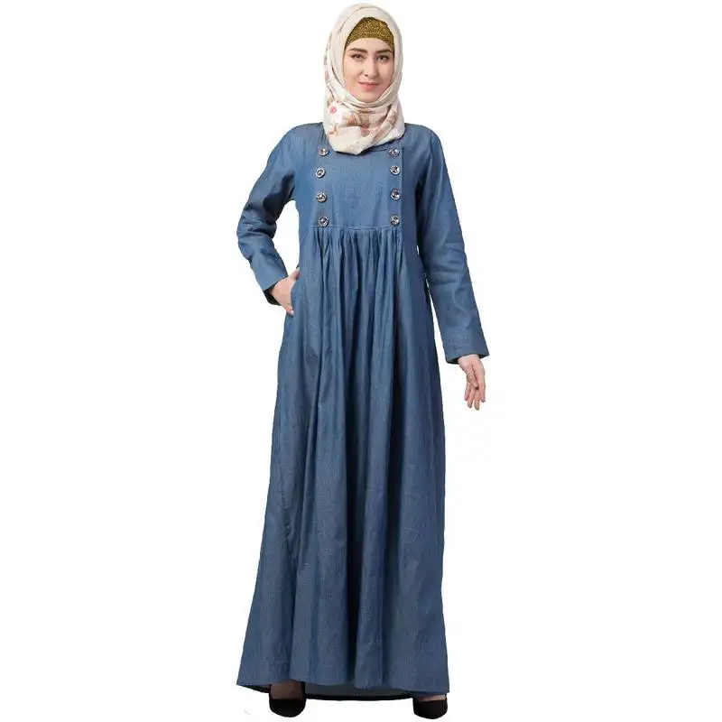 Designer denim abaya