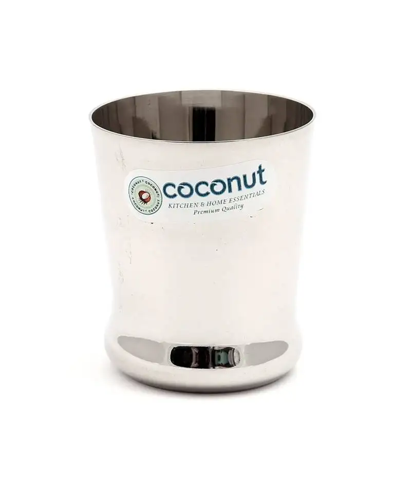 Coconut stainless steel mini glasses ideal for tea::Coffee - set of 6 - capacity - 170 ml each glass