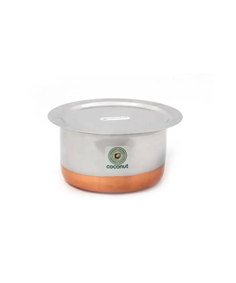 Coconut copper bottom tope & lid cookware 1500 ml