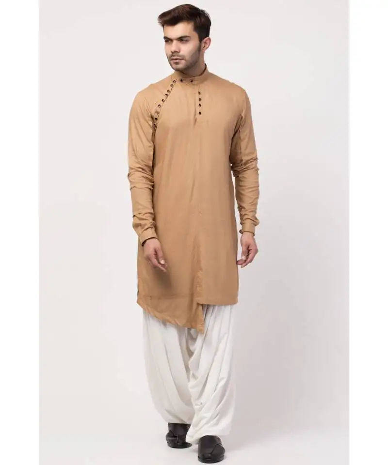 Front and side slit designer kurta with patiala salwar