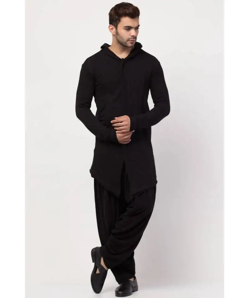 Sha ali hoody cum t kurta with patiala salwar