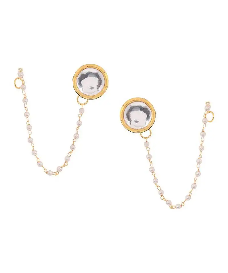 Kundan stud earrings