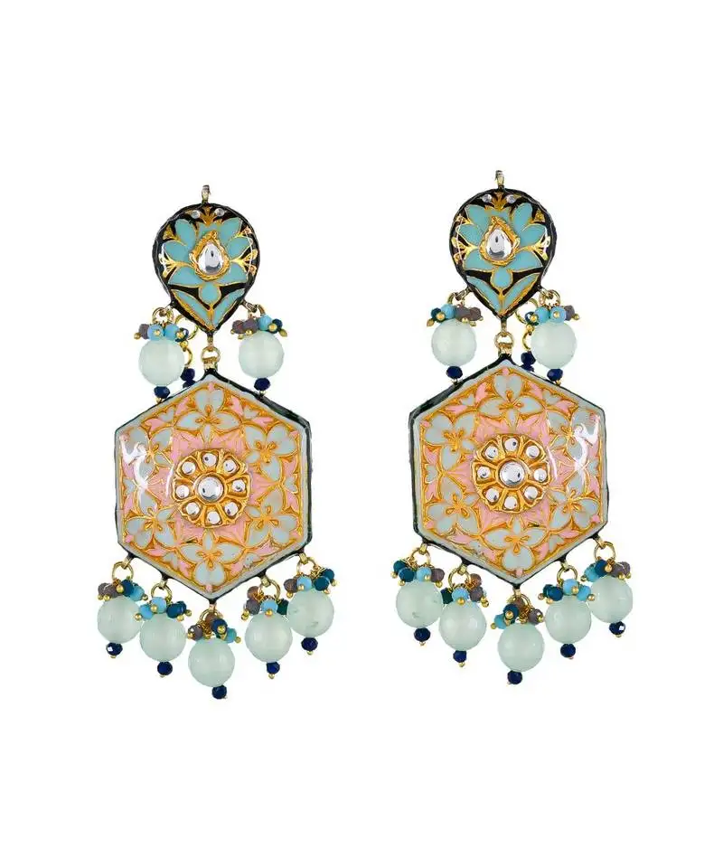 Aquamarin-e earrings