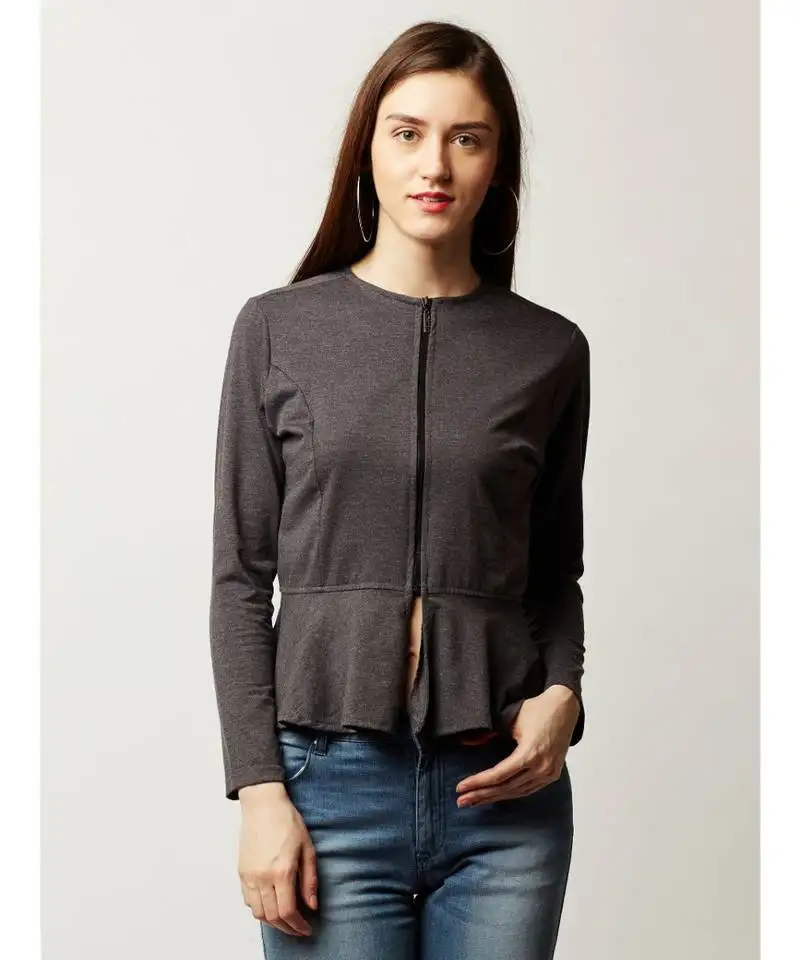 Quick pick panelled peplum jacket