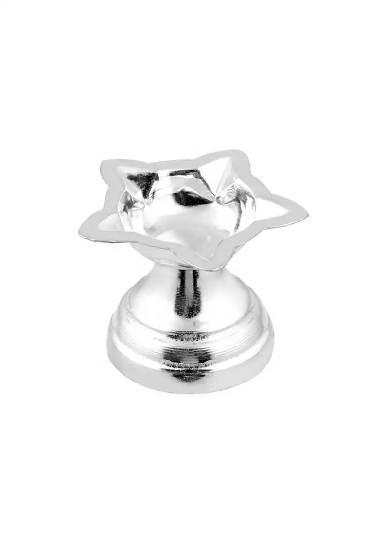 Cosmic panchmukhi silver diya lamp-mjd011