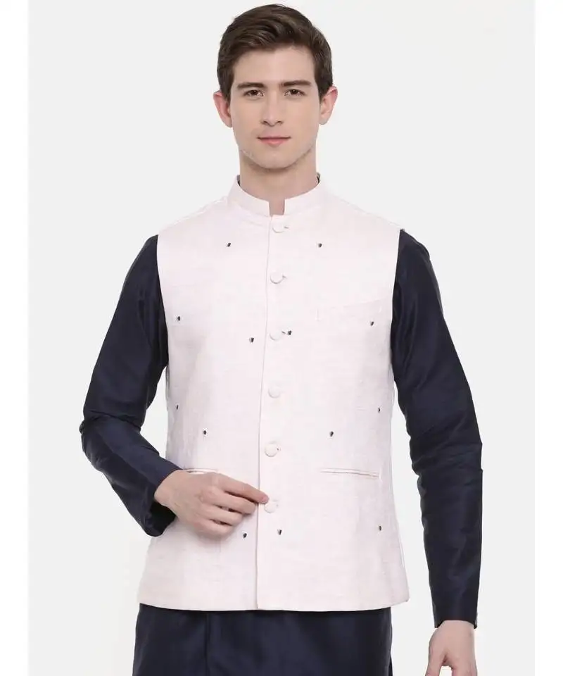 Mayank modi baby pink embroidered jacket