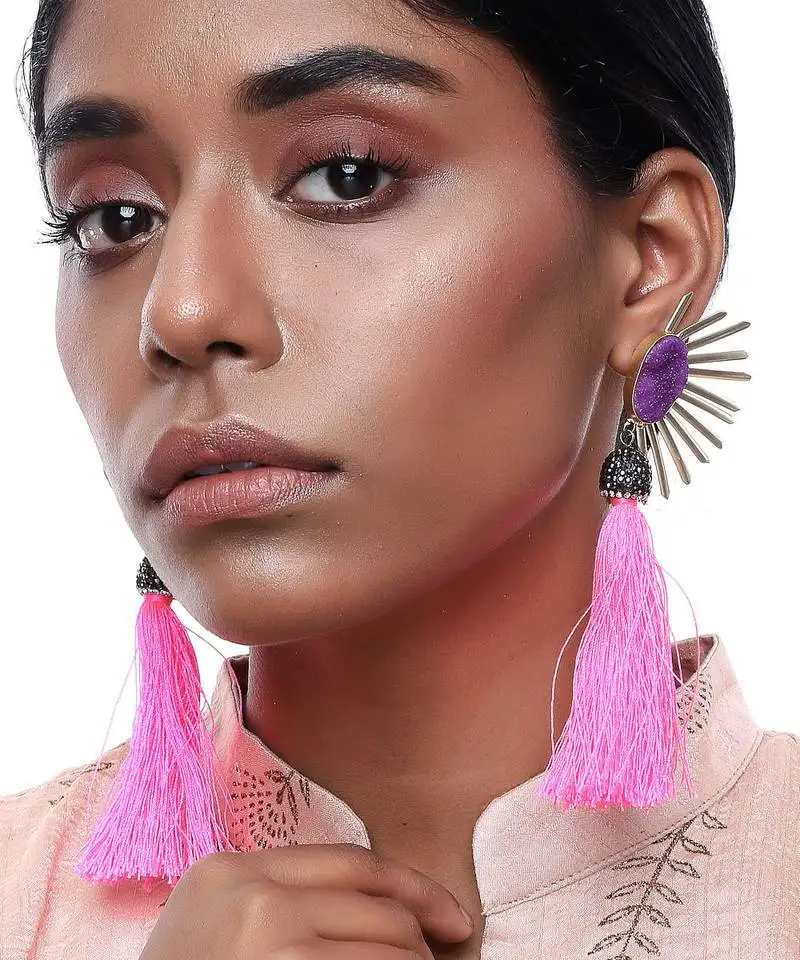 Long tassle earrings