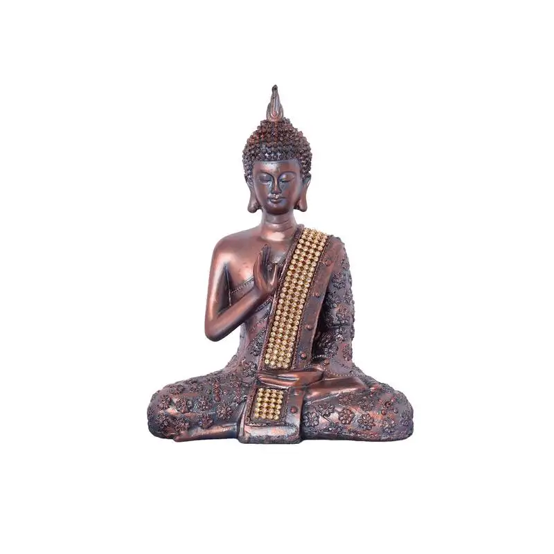Handcrafted meditating buddha statue