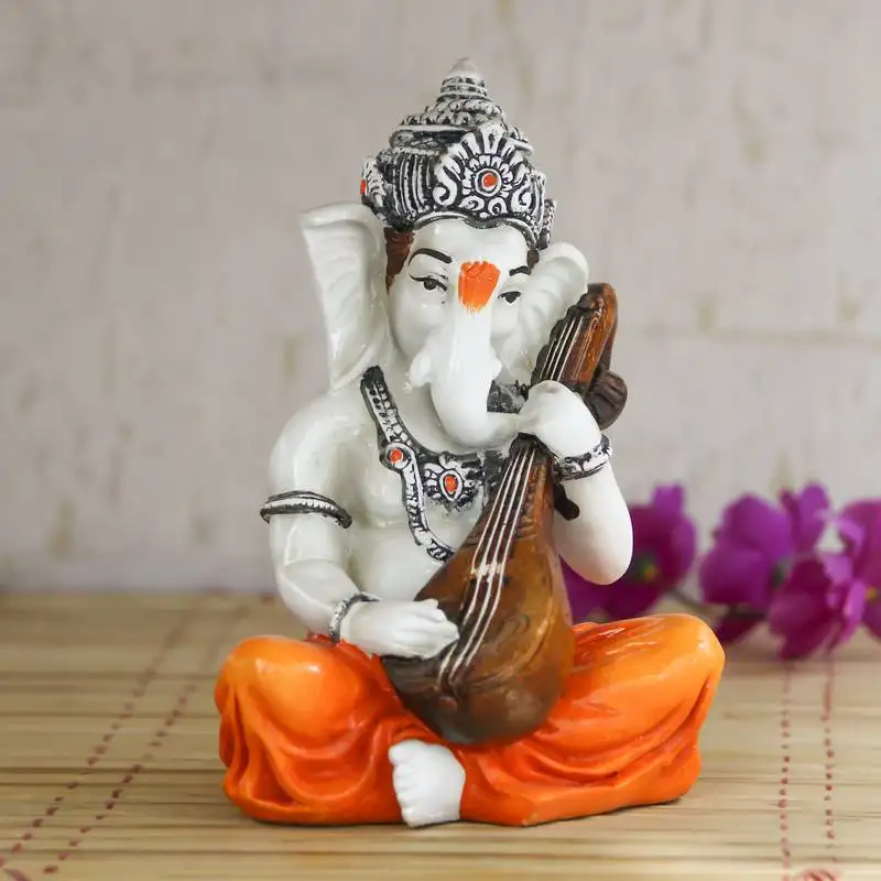Lord ganesha playing guitar decorative showpiece