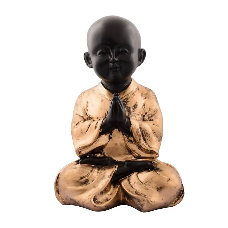 E craft india praying child monk figurine multicolor