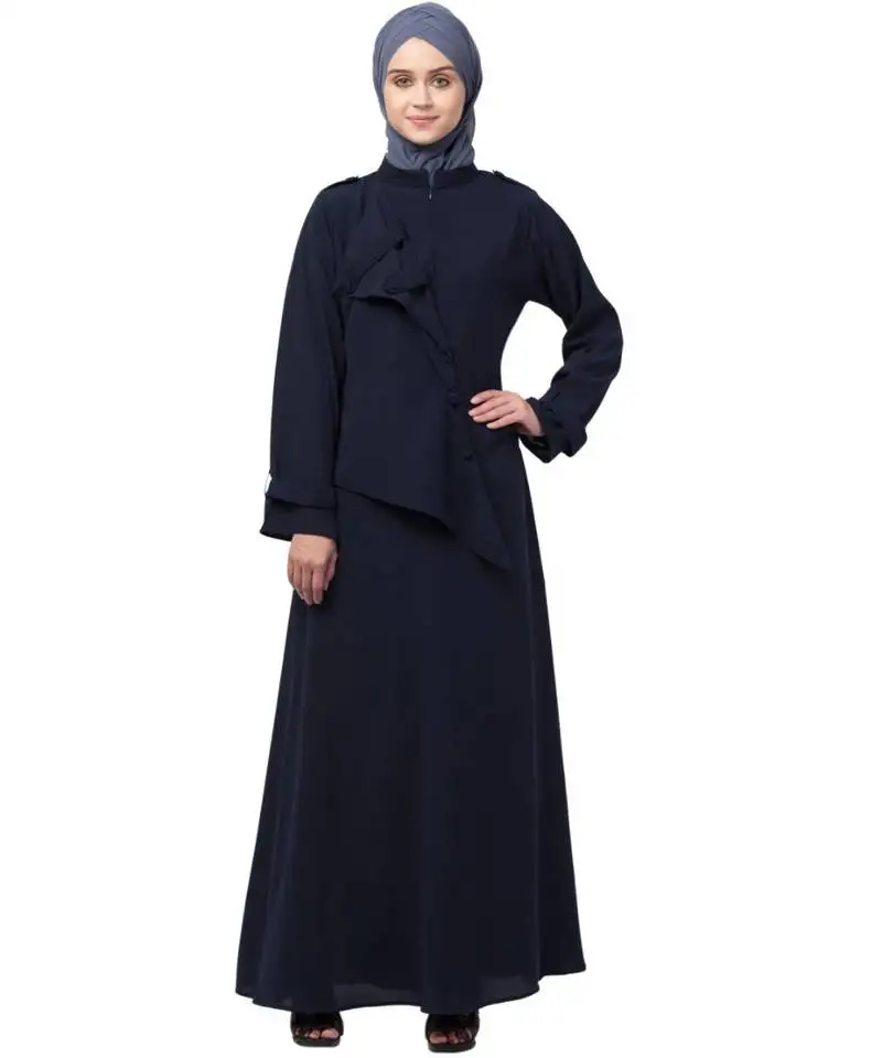 Nazneen extra jacket style panel executive abaya