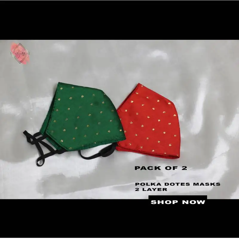 Polka dots designer 2 layer masks