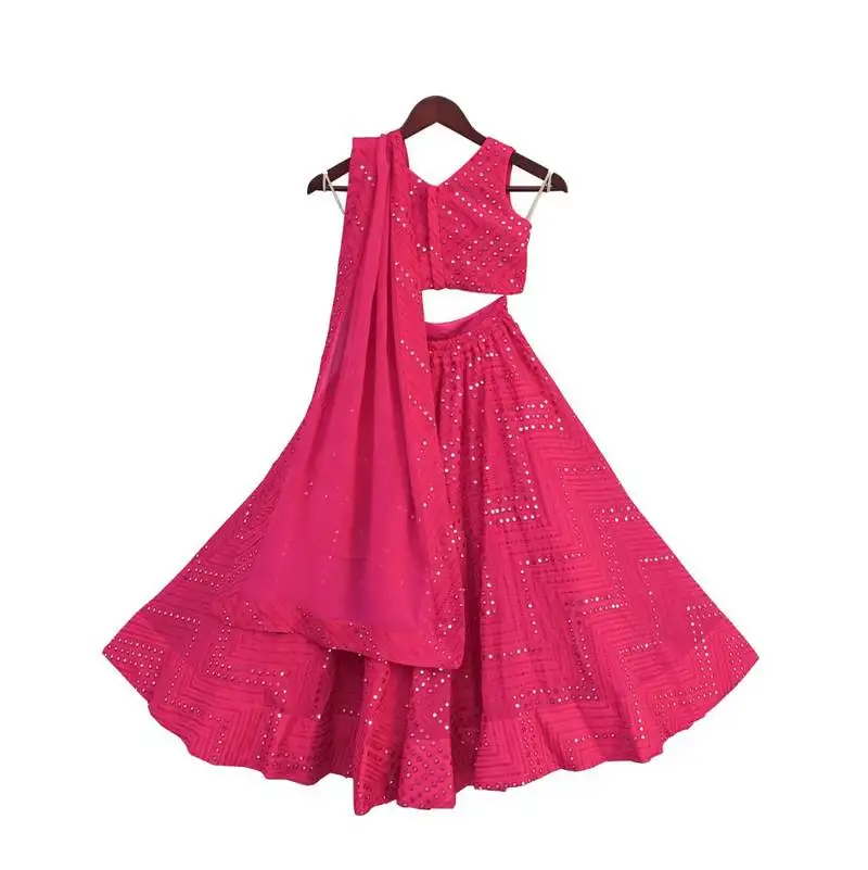 Blue print lehenga choli