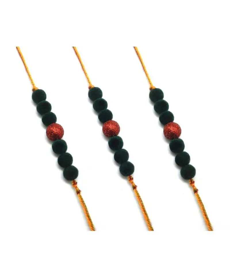 Multicolor jewellery designer fancy stylish beautiful combo (set of 3) rakhi for brother