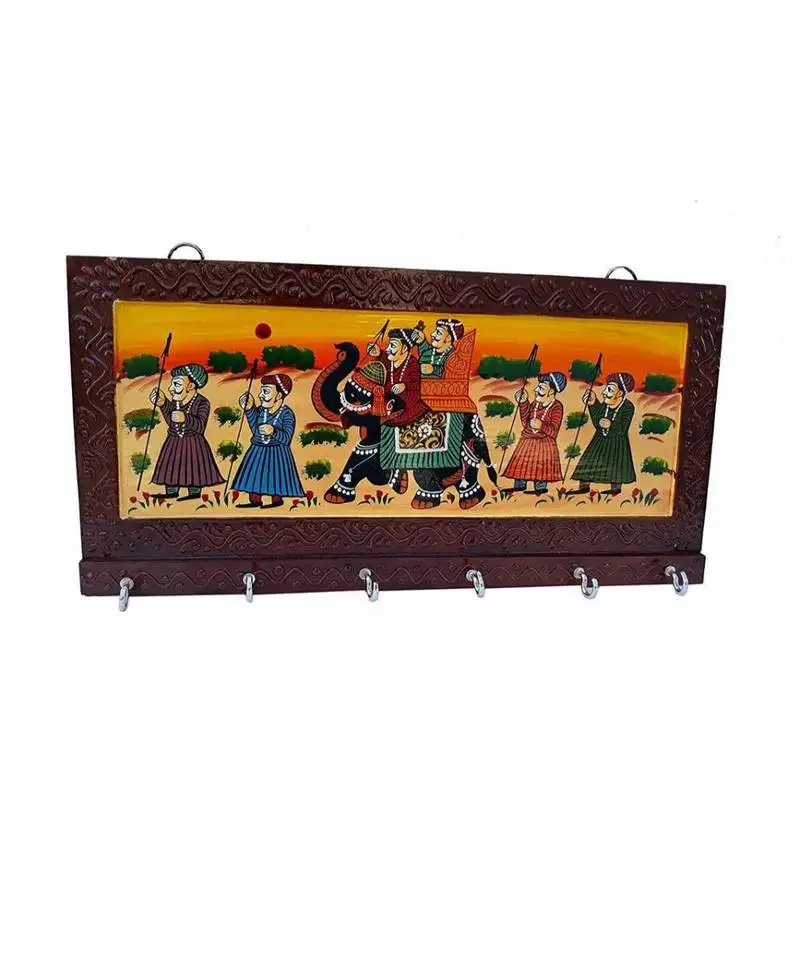 Handicraft wooden key holder